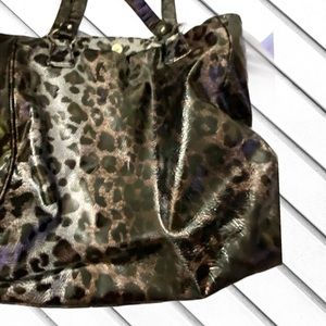 Crocodile print tote